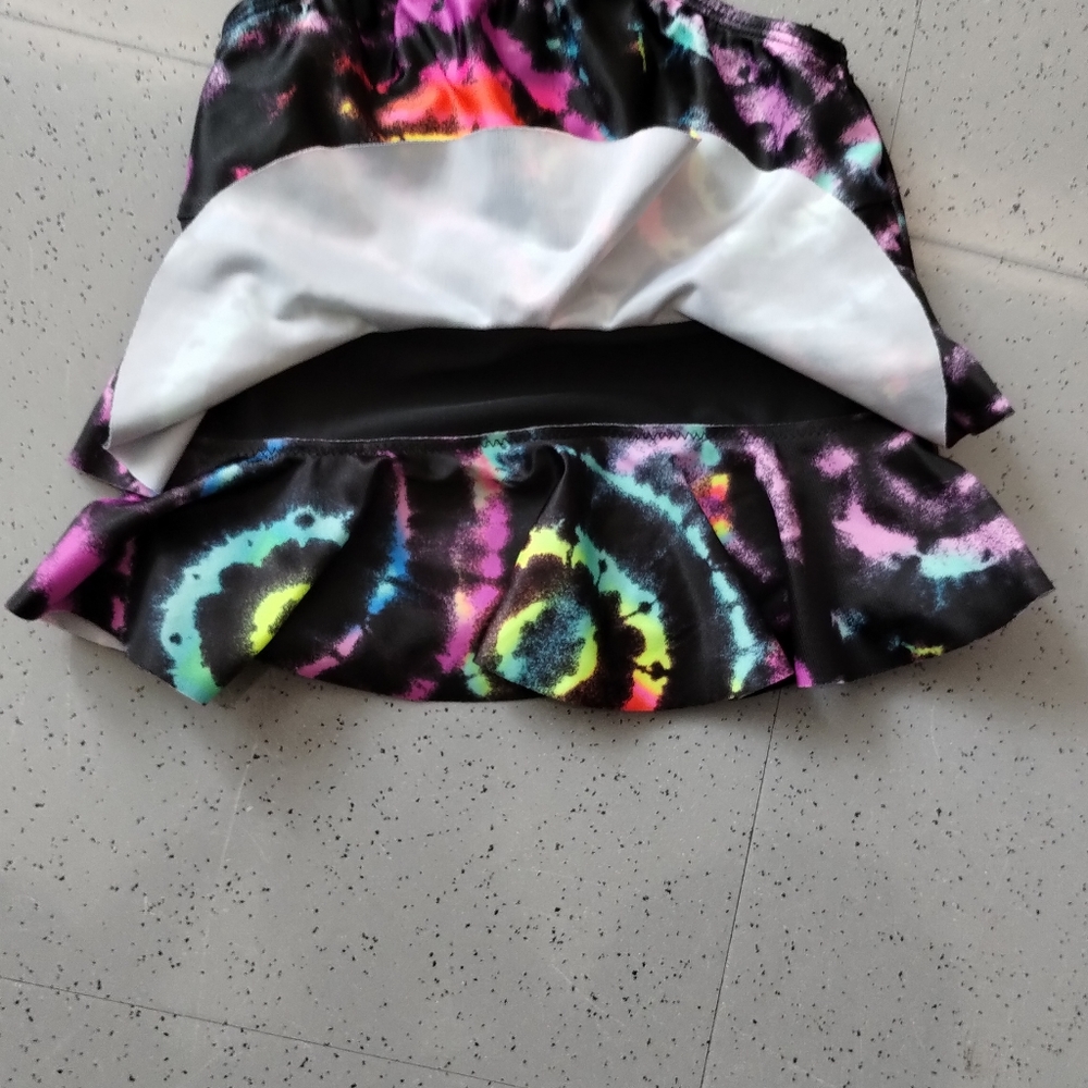 WONDER NATION GIRLS SIZE XS/XCH ( 4-5)TANKINI TOP SWIMSUIT HALTER STYLE spiral - Picture 5 of 10